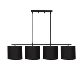 Czarna metalowa lampa wisząca z czarnym kloszem Opviq lights Jacob