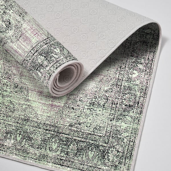 Zielono-szare dywaniki łazienkowe zestaw 2 szt. 60x100 cm – Foutastic-image-2