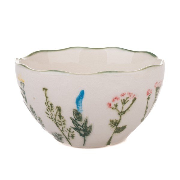 Biała porcelanowa miska Flower Garden – Dakls