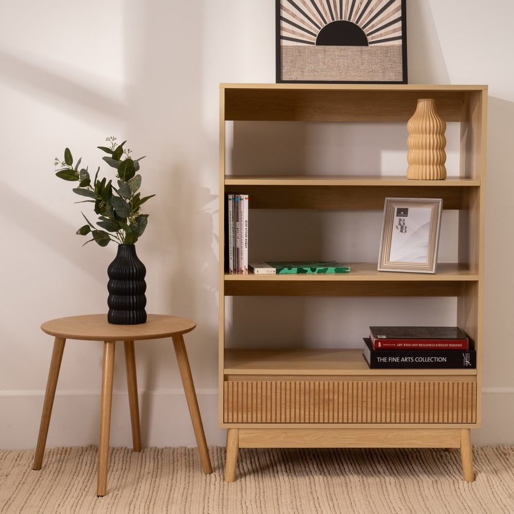 Regał w naturalnym kolorze 80x120x40 cm Naroa – Casa Selección (zdjęcie 5)