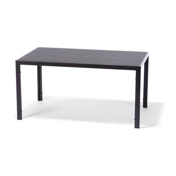 Zestaw ogrodowy dla 4 osób z szarymi krzesłami Joanna i stołem Viking, 90x150 cm-image-1