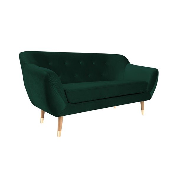 Ciemnozielona sofa 2-osobowa Mazzini Sofas Amelie-image-3