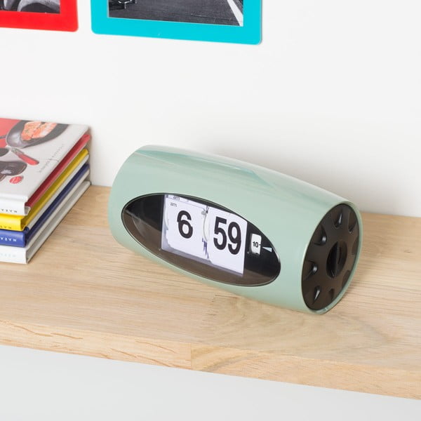 Zielony budzik Le Studio Flip Alarm Clock