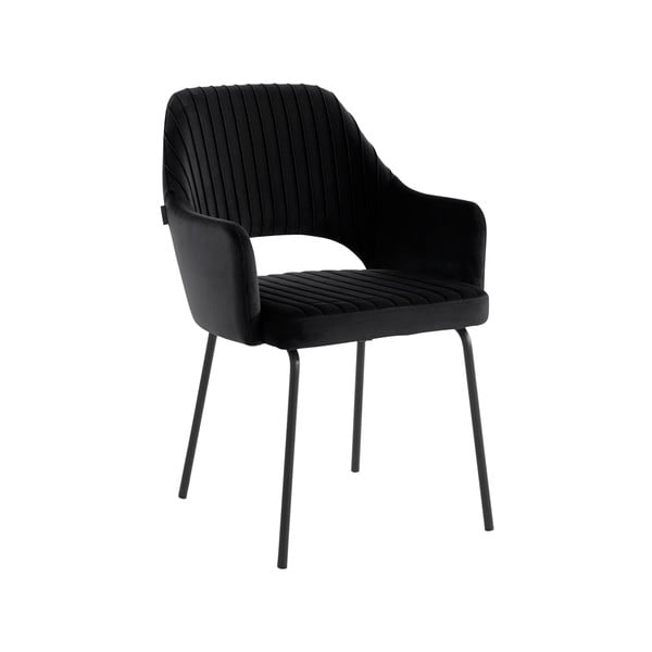 Czarne aksamitne krzesła zestaw 2 szt. Britney – Støraa