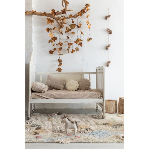 Beżowy bawełniany dziecięcy dywan do zabawy 120x160 cm Path of Nature – Lorena Canals-image-1