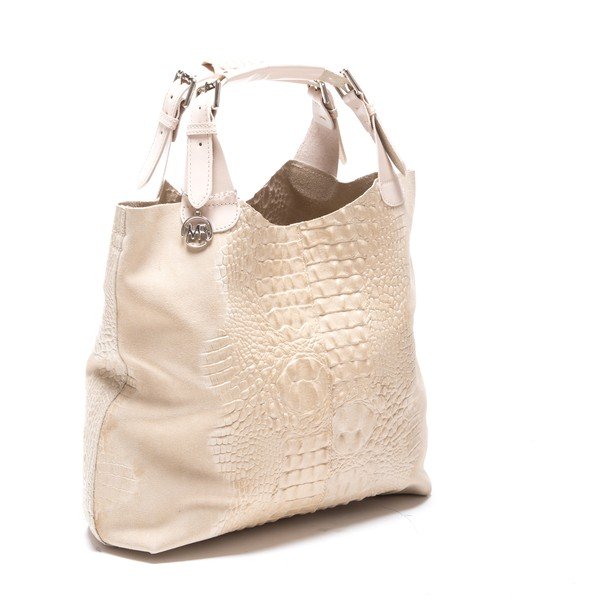 Skórzana torebka Roberta M. 820 Beige-image-2