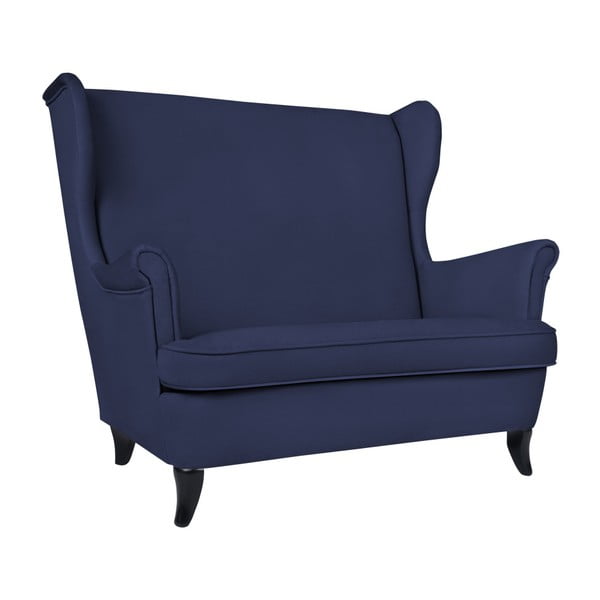 Niebieska sofa 2-osobowa Micadoni Home Pirla