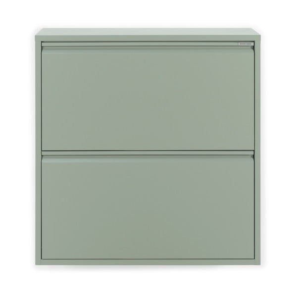 Szarozielona metalowa uchylna szafka na buty 75x77,5x22,5 cm Billy – Spinder Design-image-3