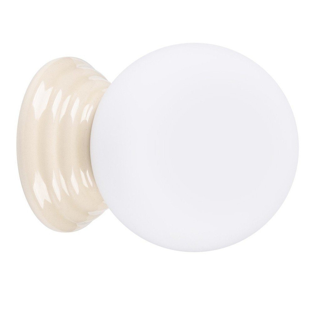 Beżowy kinkiet ceramiczny ø 12 cm Farsa – Sollux