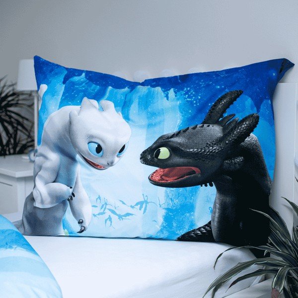Dziecięca pościel jednoosobowa z mirowłókna 140x200 cm How to Train Your Dragon – Jerry Fabrics-image-3