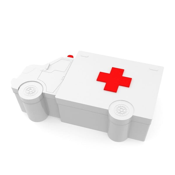 Metalowe pudełko na leki Ambulance