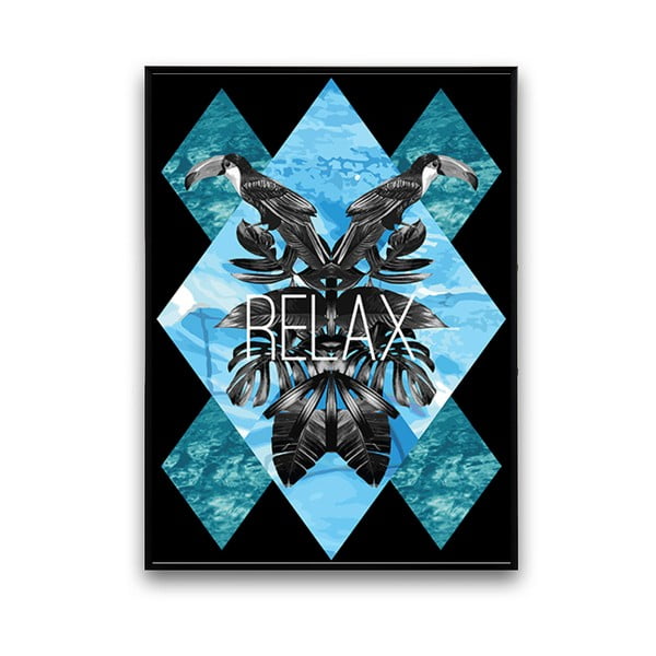 Plakat z tukanami Relax, 30 x 40 cm