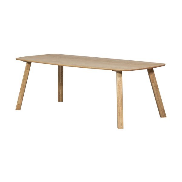 Stół z litego drewna dębowego 100x220 cm Tablo – WOOOD-image-2