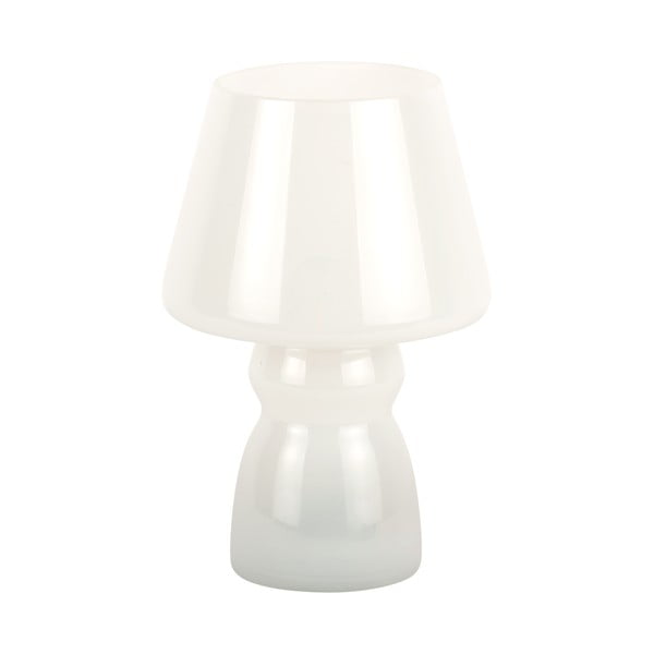 Biała lampa stołowa LED ze szklanym kloszem (wysokość 25,5 cm) Classic – Leitmotiv