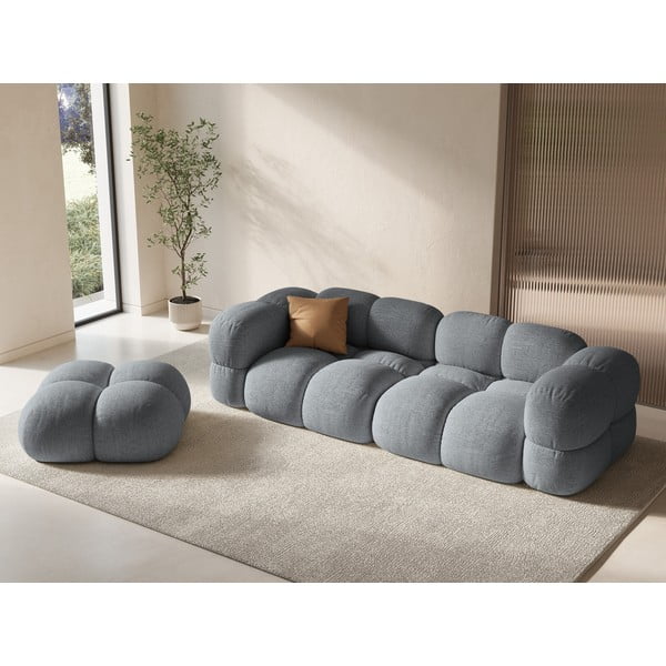 Szara sofa 250 cm Loretto – Cosmopolitan Design-image-1
