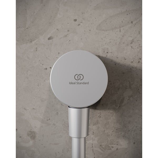 Metalowy przyłącze do prysznica w kolorze matowego srebra IdealRain – Ideal Standard-image-1