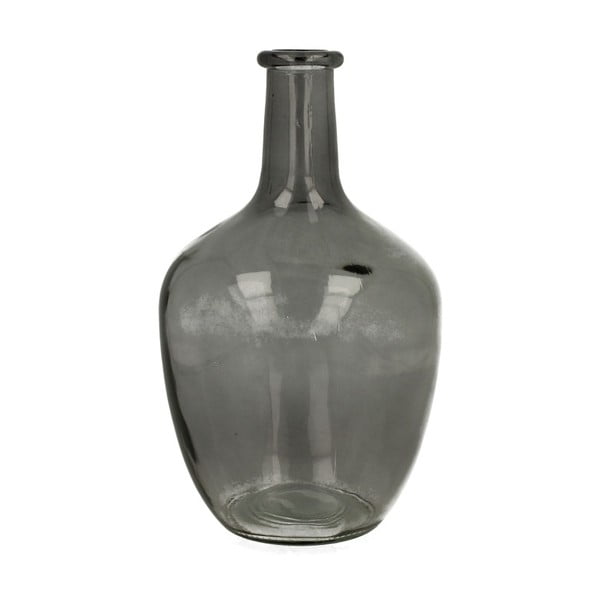 Szary szklany wazon dekoracyjny Duo Gift Louise, wys. 25 cm