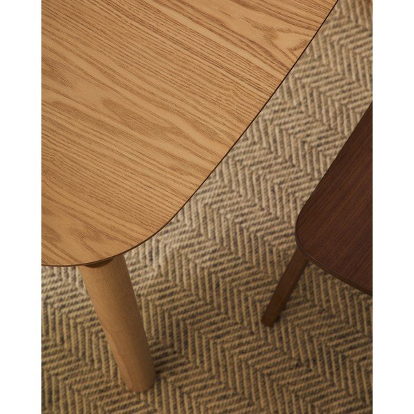 Stół w dekorze jesionu 100x100 cm Indara – Kave Home-image-2