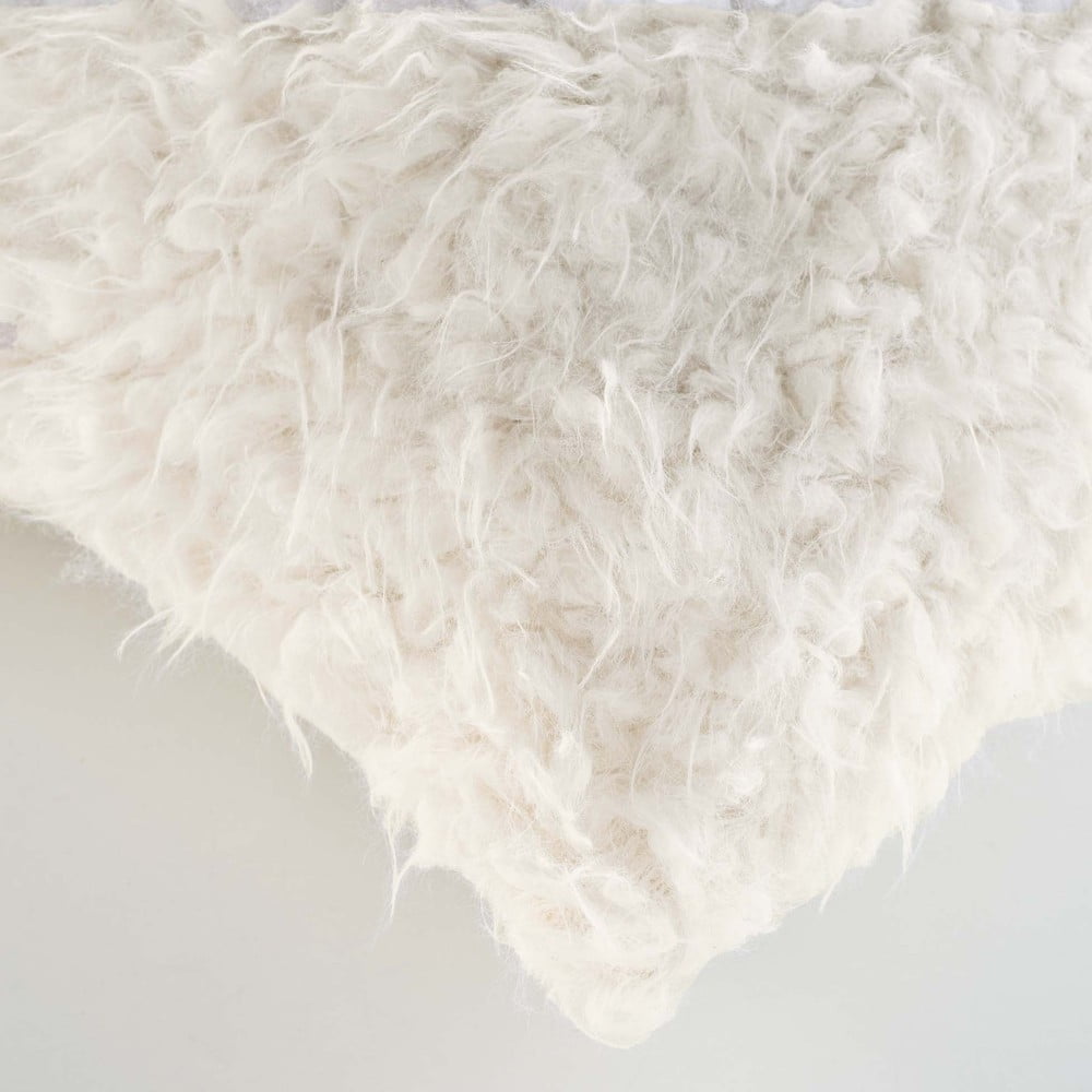 Poduszka dekoracyjna ze sztucznego futra 45x45 cm Mouton – douceur d'intérieur (zdjęcie 3)