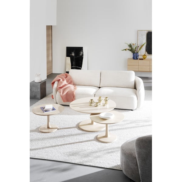 Okrągły stolik w dekorze dębu 60x60 cm Hobart – Rowico-image-2