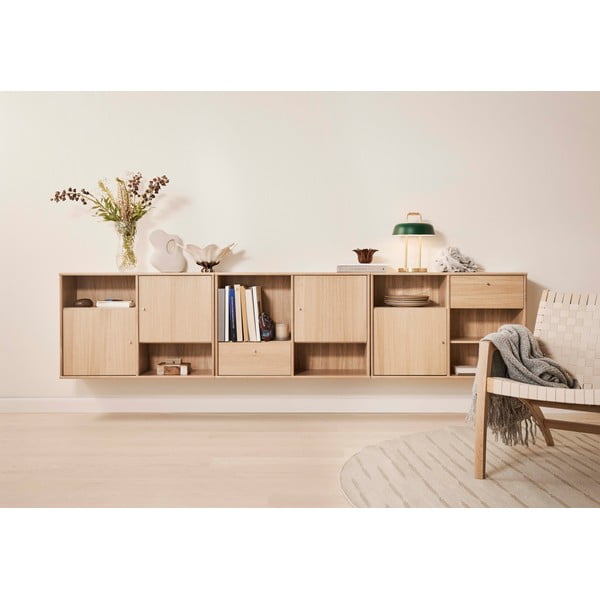 Naturalna niska komoda w dekorze dębu 267x61 cm Mistral – Hammel Furniture-image-1