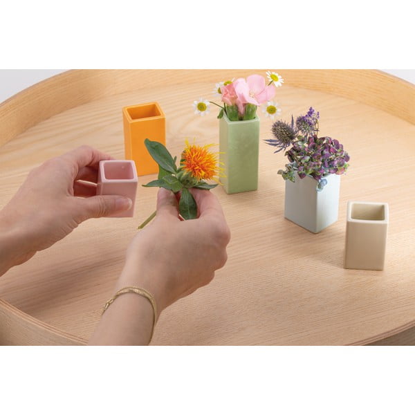 Zestaw 5 małych porcelanowych wazonów Remember Mini-image-4