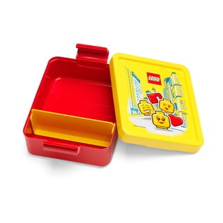 Czerwony pojemnik na przekąski z żółtym wieczkiem LEGO® Iconic
