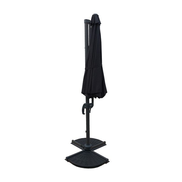 Szary parasol ogrodowy 300x300 cm Deluxe – Garden Pleasure-image-3