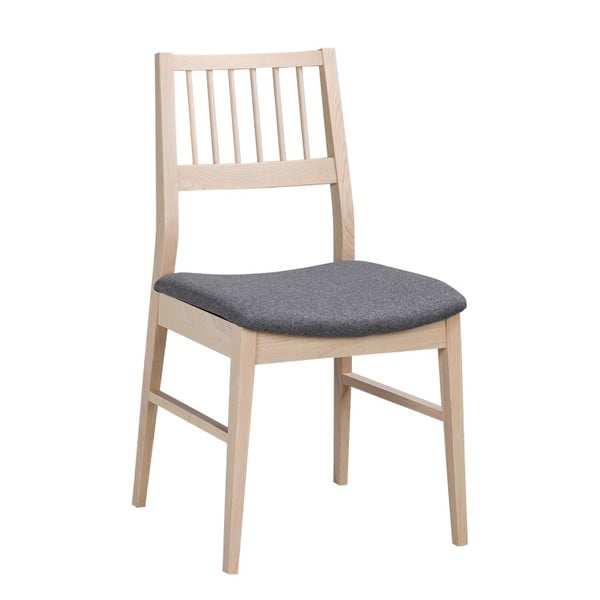 Zestaw 2 białych krzeseł z drewna dębowego Folke Dan