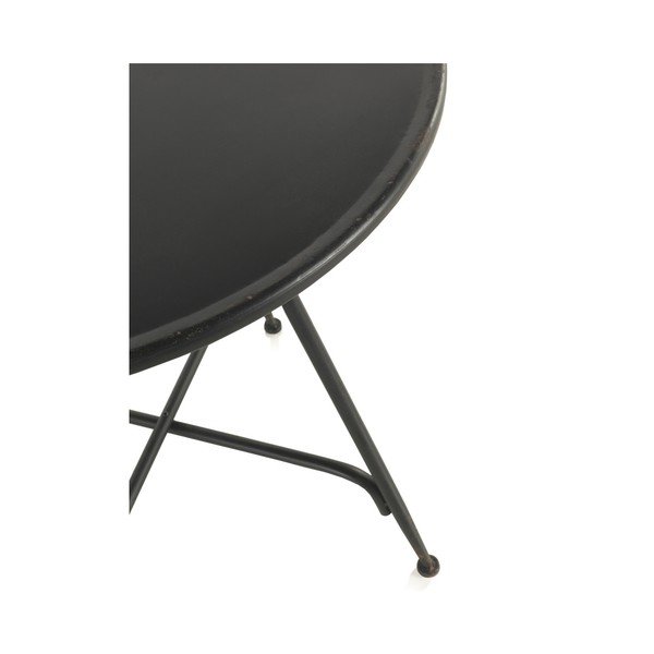 Czarny metalowy stolik Geese Industrial Style, wys. 75 cm-image-1