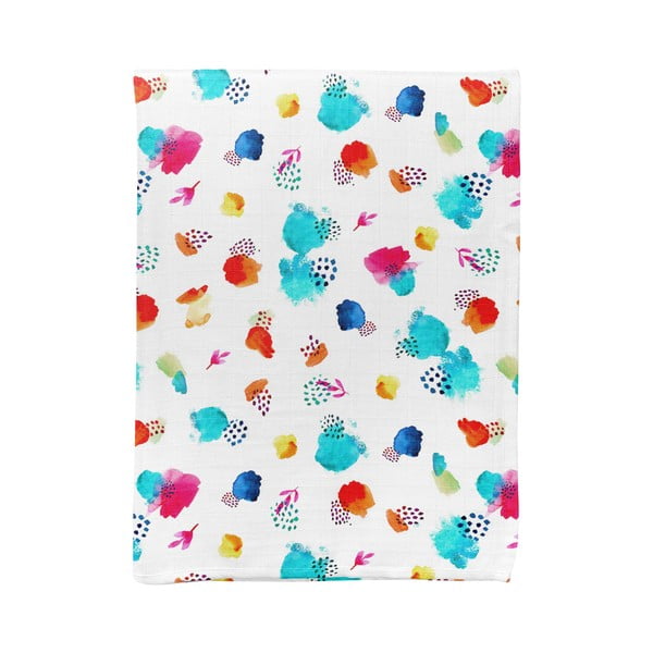 Biały koc dziecięcy muślinowy 75x100 cm Summer – Mijolnir