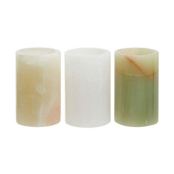 Kamienne świeczniki zestaw na świeczkę typu tealight 3 szt. Oleena – Premier Housewares