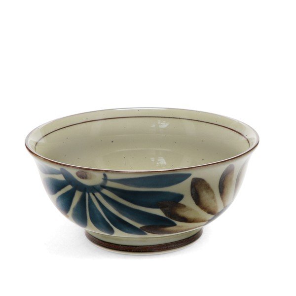 Niebiesko-beżowa porcelanowa miska na ramen 1 l Flower – Rex London