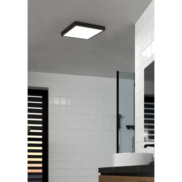 Czarna lampa sufitowa LED 28,5x28,5 cm FUEVA 5 – EGLO-image-1