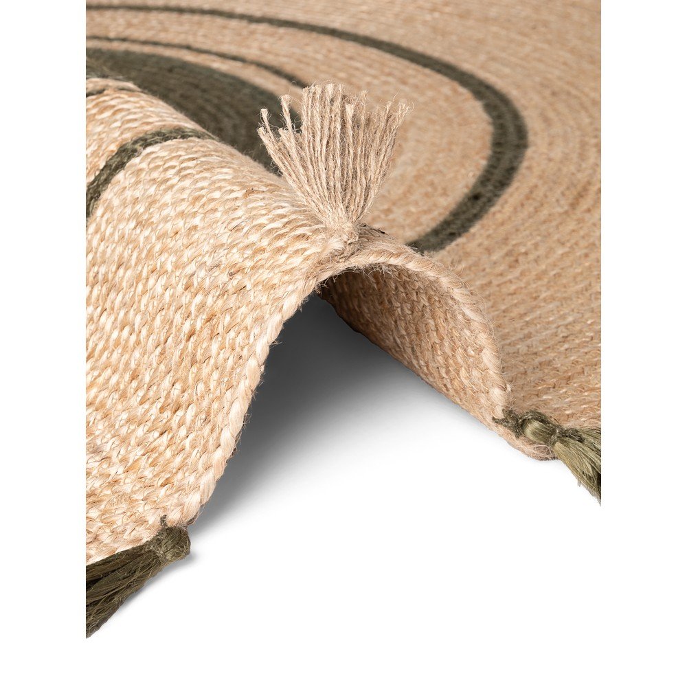 Okrągły ręcznie tkany dwustronny dywan z juty w naturalnym kolorze ø 150 cm Basil – Hanse Home (zdjęcie 8)