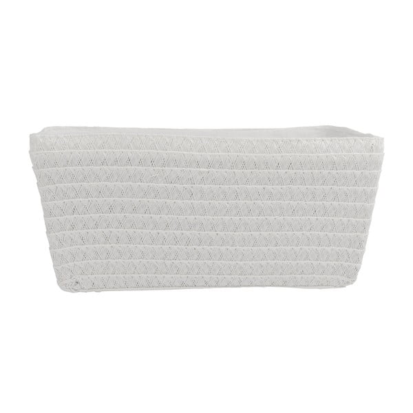 Biały koszyk Wenko Bamboo Chromo, szer. 28 cm-image-1