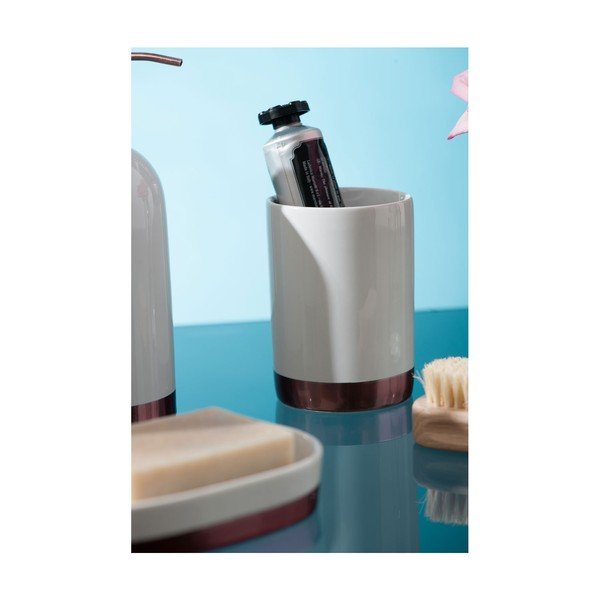 Biały kubek kamionkowy Premier Housewares Delta, 260 ml-image-3