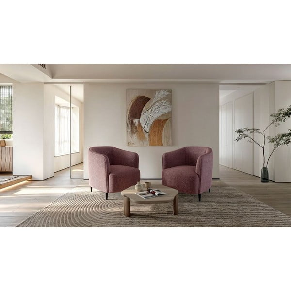 Różowy fotel Galbe – Ghado-image-1