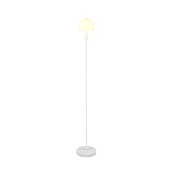 Biała lampa stojąca ze szklanym kloszem (wysokość 120 cm) Glenn – Reality-image-1