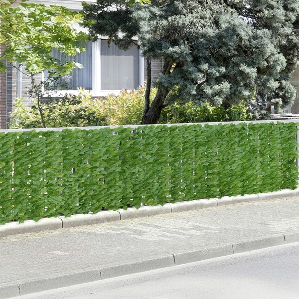 Zielona plastikowa osłona balkonowa 100x100 cm Ivy – Maximex-image-1