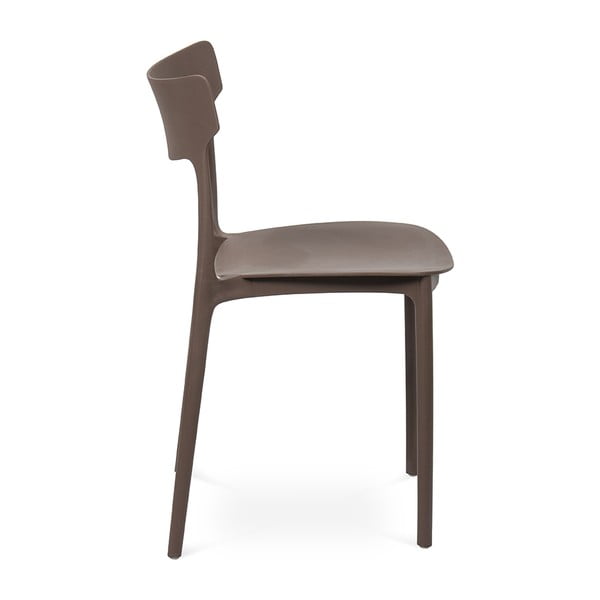 Brązowe plastikowe krzesło ogrodowe Biá – Bonami Essentials-image-4