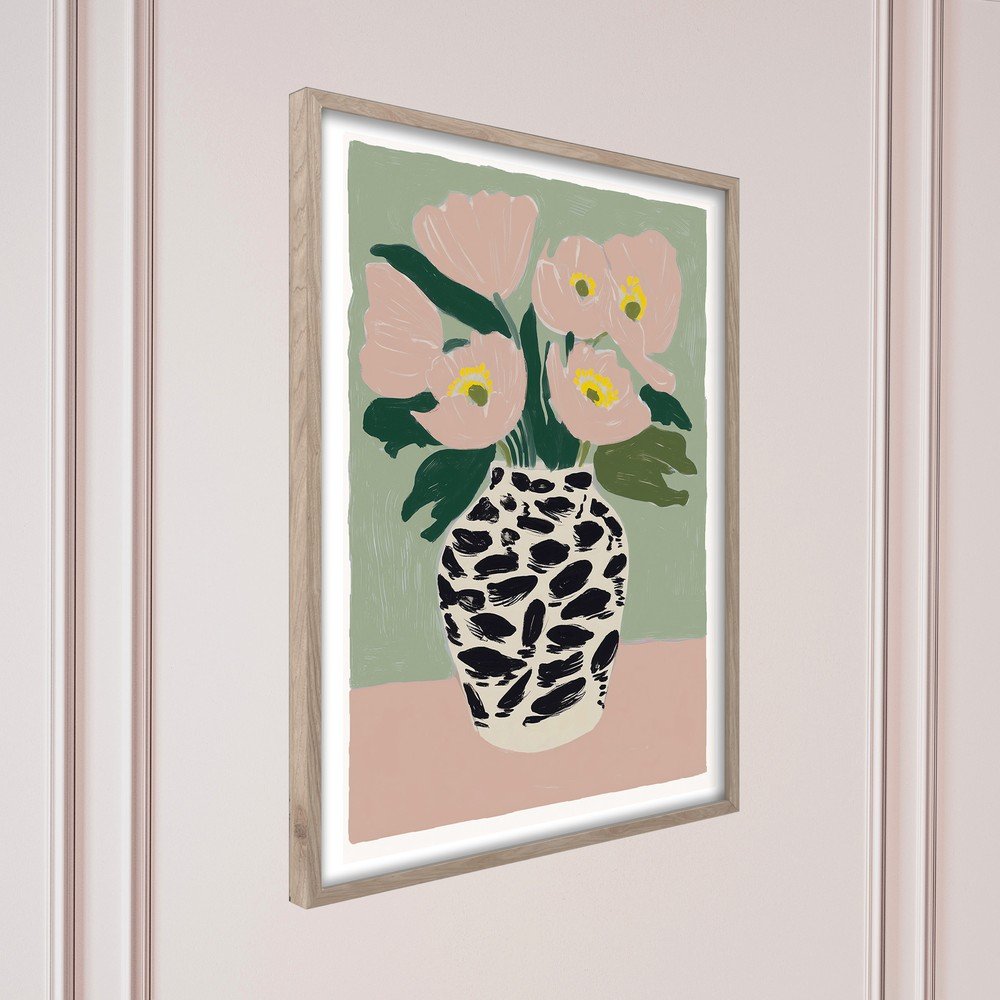 Obraz drukowany z ramą w zestawie 50x70 cm Spotted Vase – Styler (zdjęcie 5)