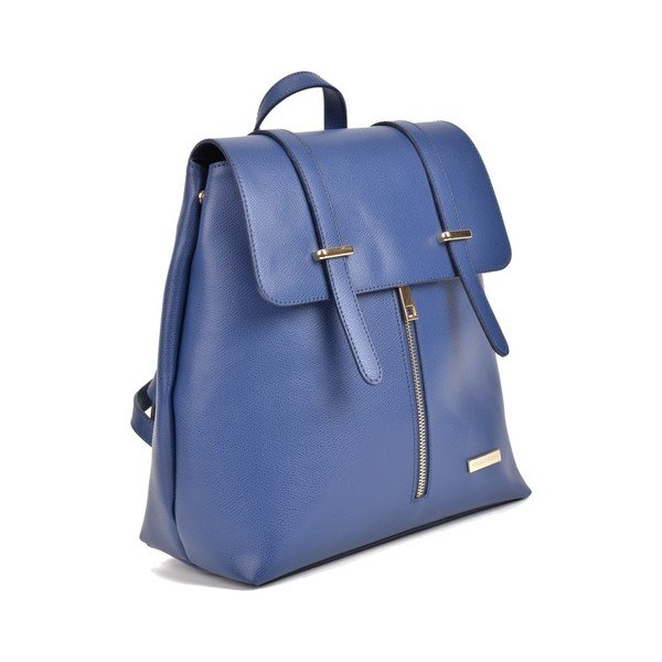 Niebieski skórzany plecak Sofia Cardoni Angelica-image-4