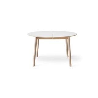 Rozkładany stół z białym blatem Hammel Single Ø130