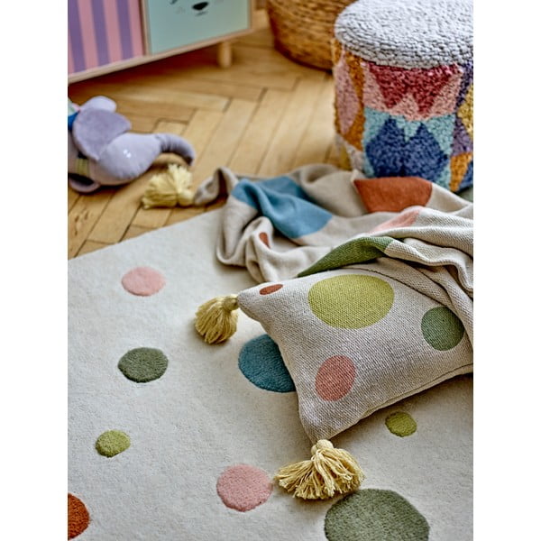 Kremowy wełniany dywan dziecięcy 90x140 cm Clennie – Bloomingville Mini-image-3