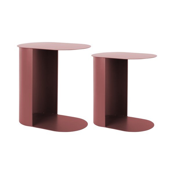 Metalowe stoliki zestaw 2 szt. 30x45 cm Riqueza Oval – Leitmotiv