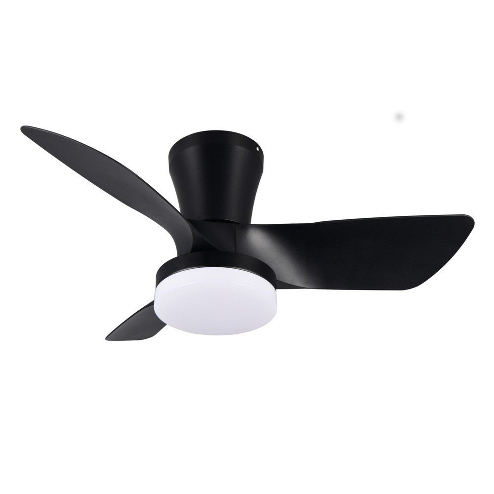 Czarna lampa sufitowa LED Randers – Reality