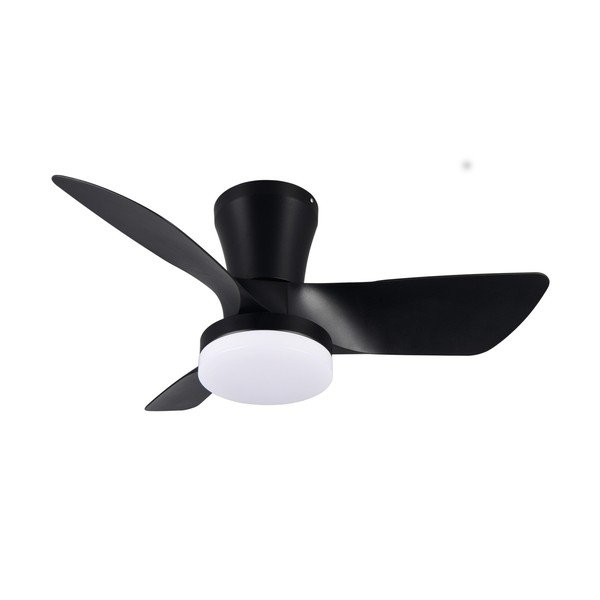 Czarna lampa sufitowa LED Randers – Reality