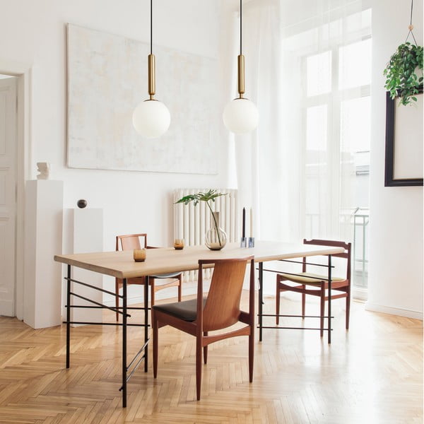 Lampa wisząca w kolorze brązu SULION Musa, wys. 150 cm-image-1