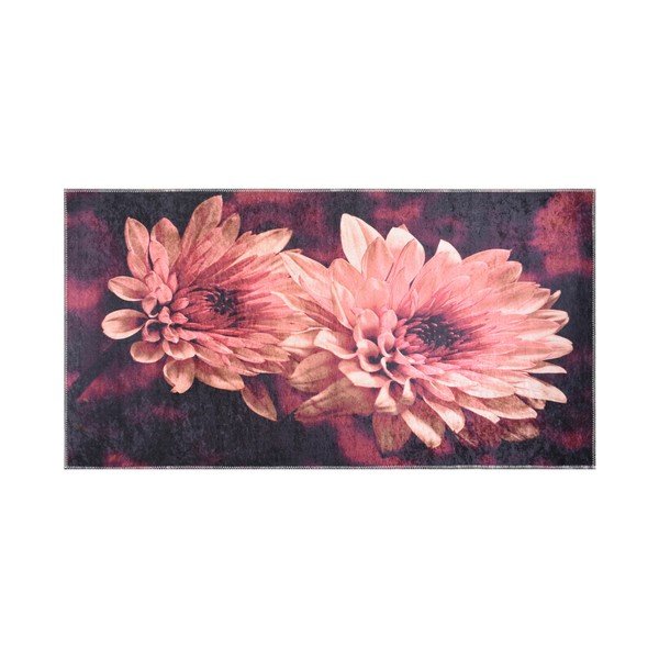Wytrzymały dywan Vitaus Red Chryzantemum, 80x120 cm-image-1